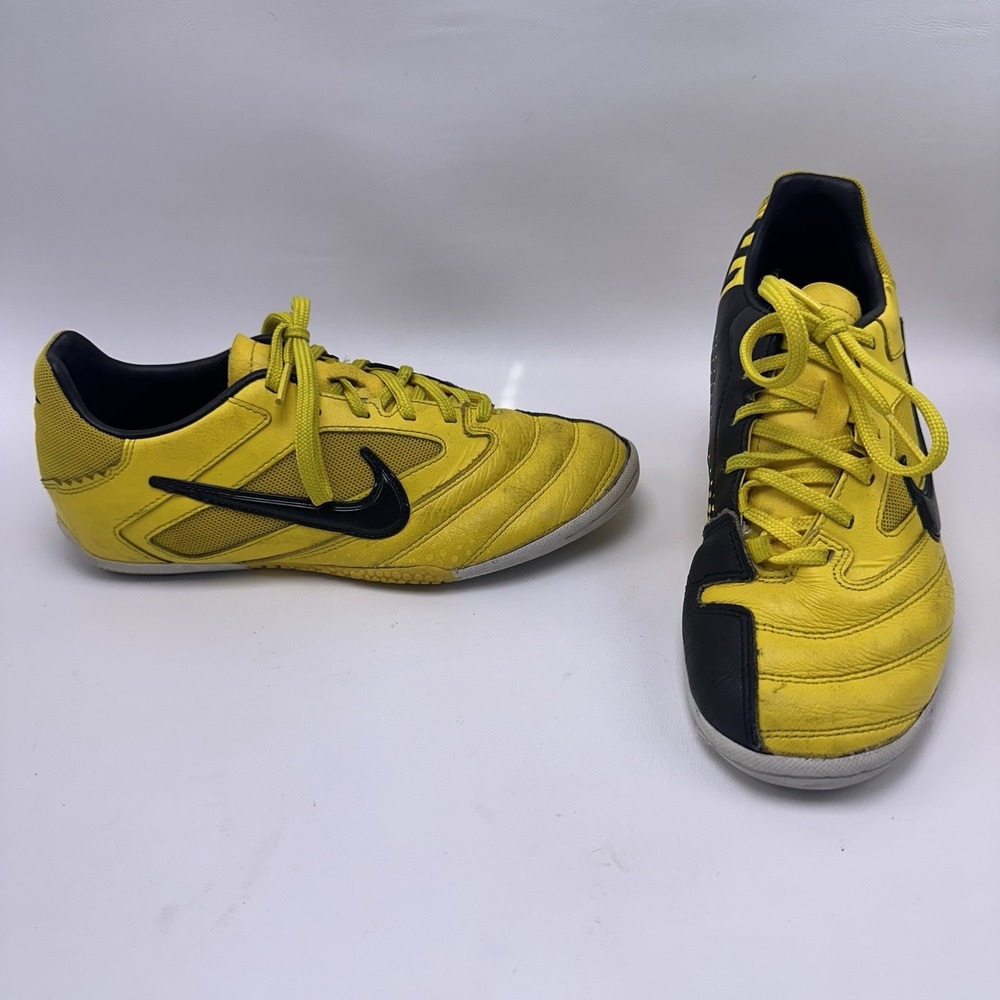 Nike 5 Elastico Pro IC Indoor Soccer Shoes Mens Boys 4 Yellow Black 415121-701